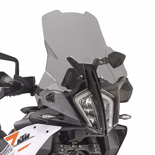 GIVI SCREEN KTM 790/890 ADVENTURE/SMT'23-> SMOKED 29x47cm -7.5cm TALLER