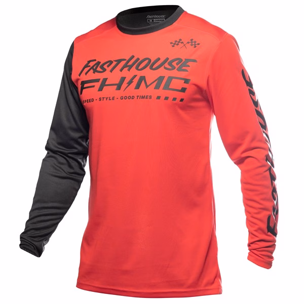 Fasthouse Carbon Method Motocross Jersey Red/Black