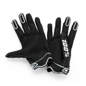 100% Ridefit Motocross Gloves Black - Image 2