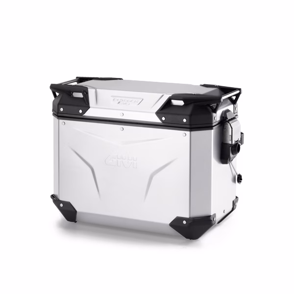 GIVI CAM-SIDE PANNIER LEFT 44LT OUTBACK EVO ALU ANODISED -LOCK SEPARATE
