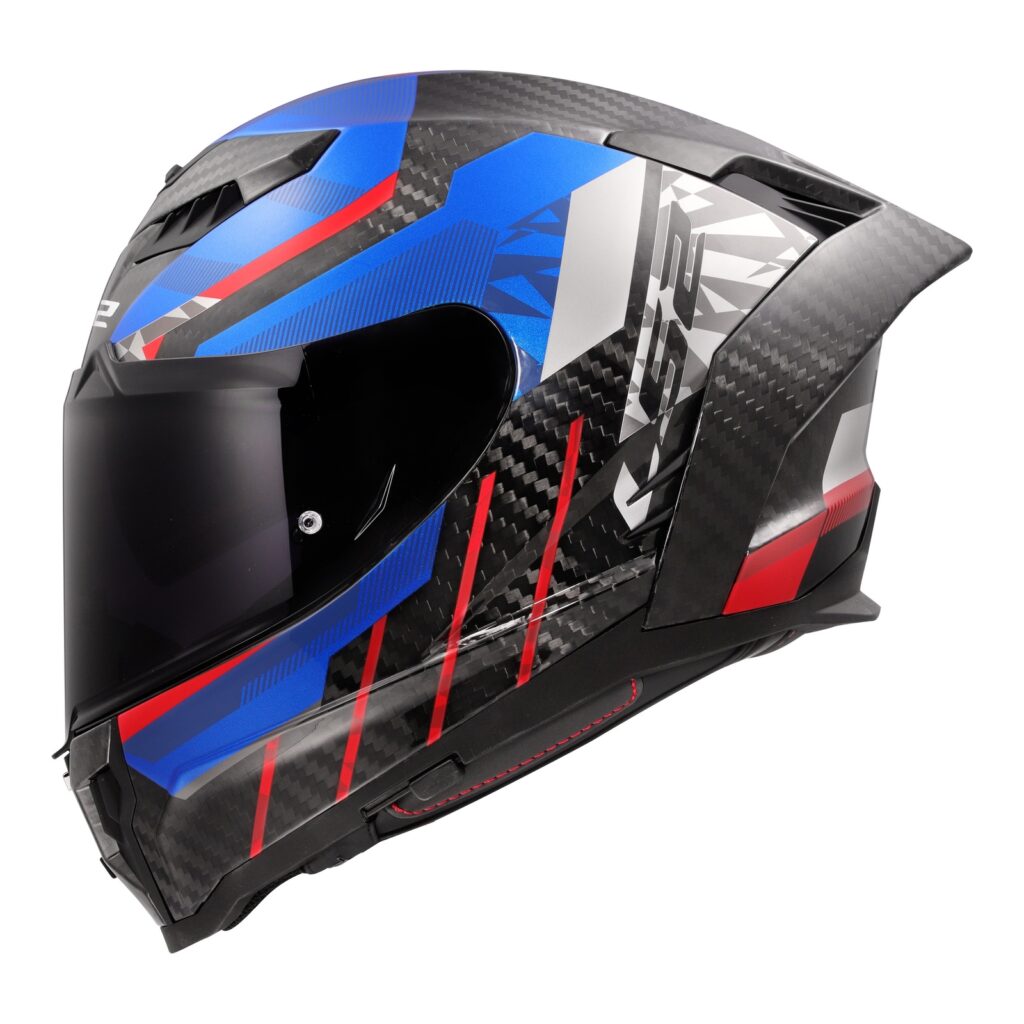 LS2 FF807 Dragon Road Helmet Trax Blue/Red/Carbon