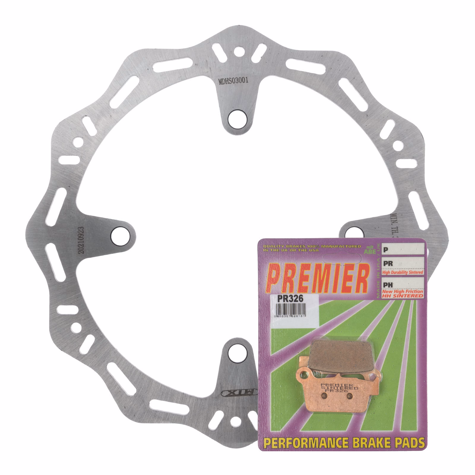 MTX Hornet Disk & Premier Pad Rear Kit - Kawasaki - Image 1