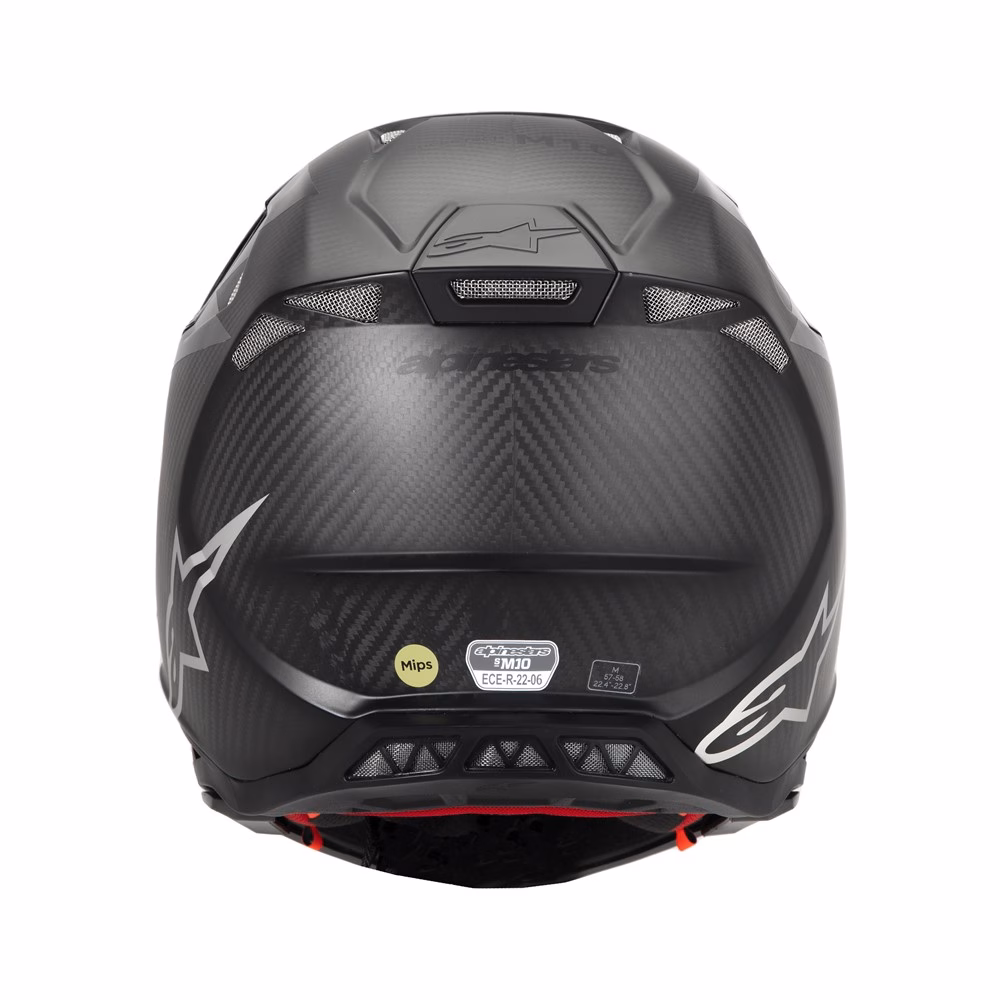 Alpinestars Supertech S-M10 Motocross Helmet Black Carbon Matte/Gloss