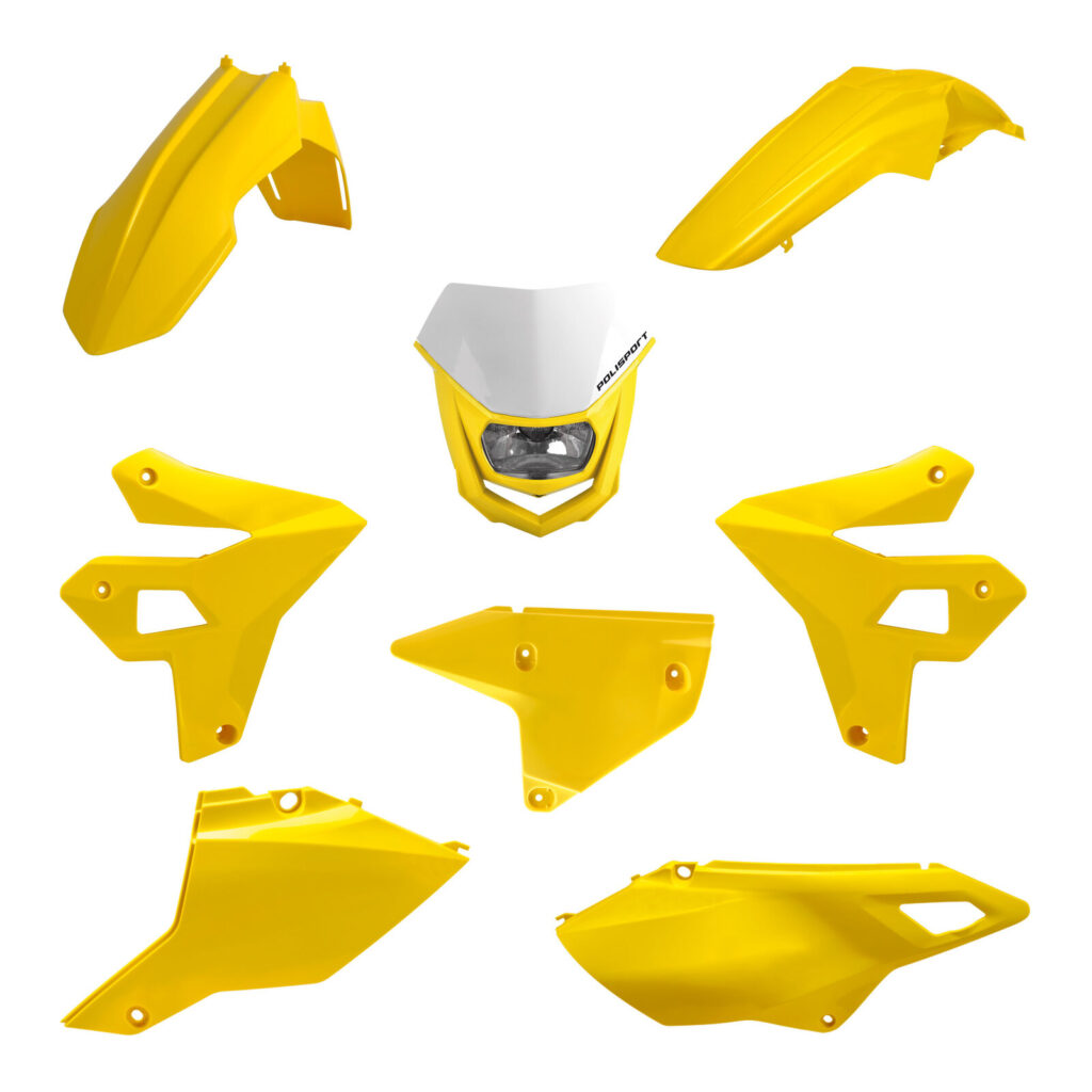 Polisport Restyling Kit with Headlight Suzuki DR-Z400 '00-'24 - Yellow