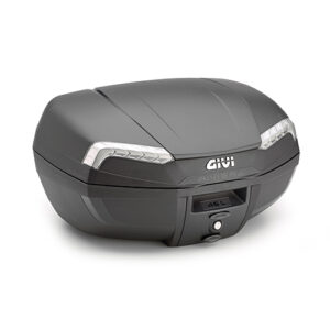 GIVI MONOLOCK TOP BOX 46LT RIVIERA BLACK TECH REFLECTORS - Image 2