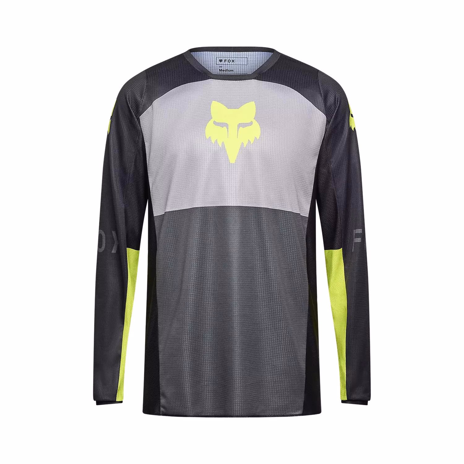 Fox 180 Flow Motocross Jersey Black/Yellow - Image 1