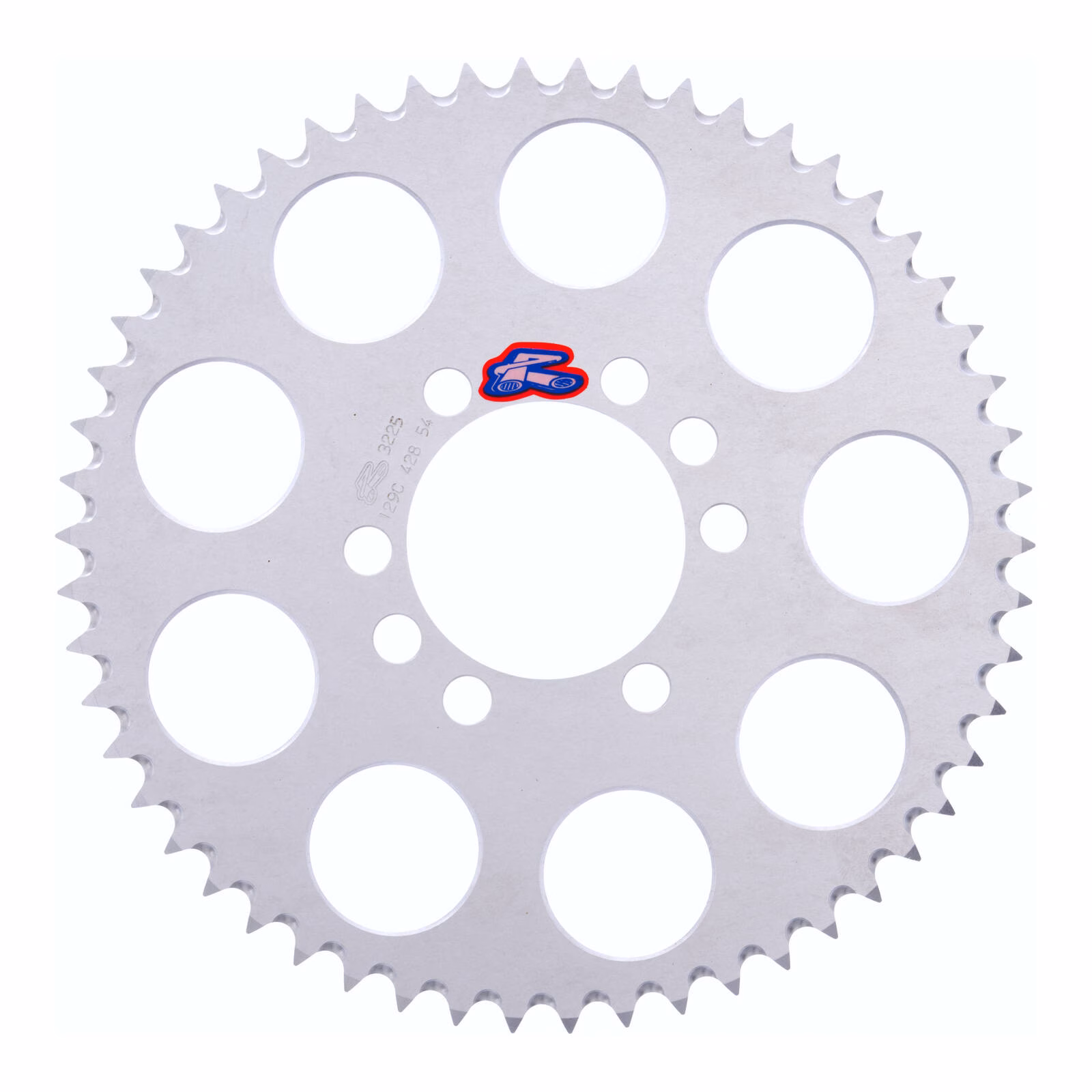 Renthal Sprocket Rear Silver 54T Alloy 7075 T6 Grooved Yamaha - Image 1