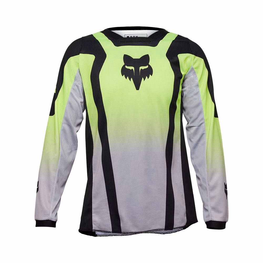 Fox 180 Lean Motocross Jersey Youth Flo Yellow