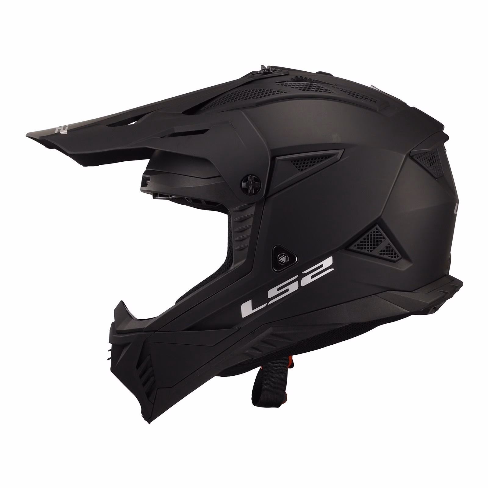 LS2 MX708 Fast II Motocross Helmet Matte Black - Image 2