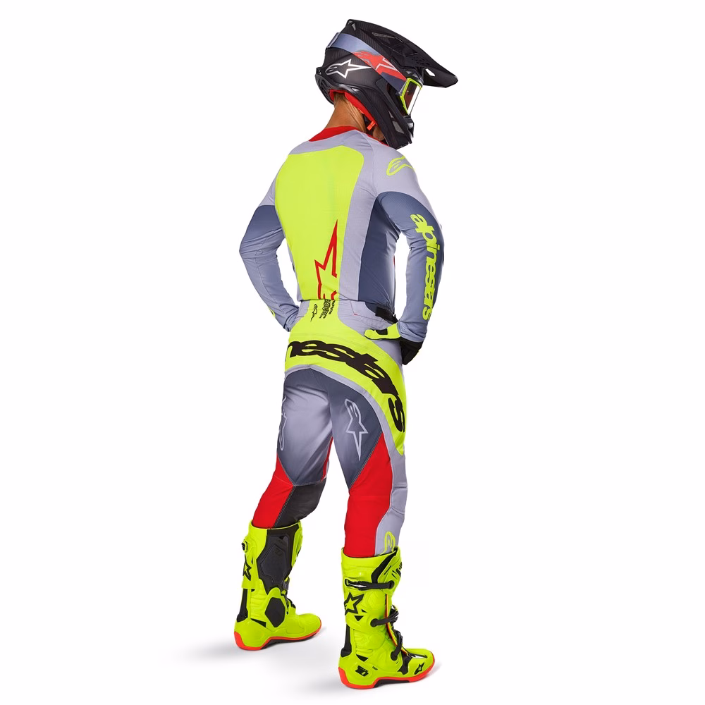 Alpinestars Techstar Melt Motocross Jersey Bright Red/Grey