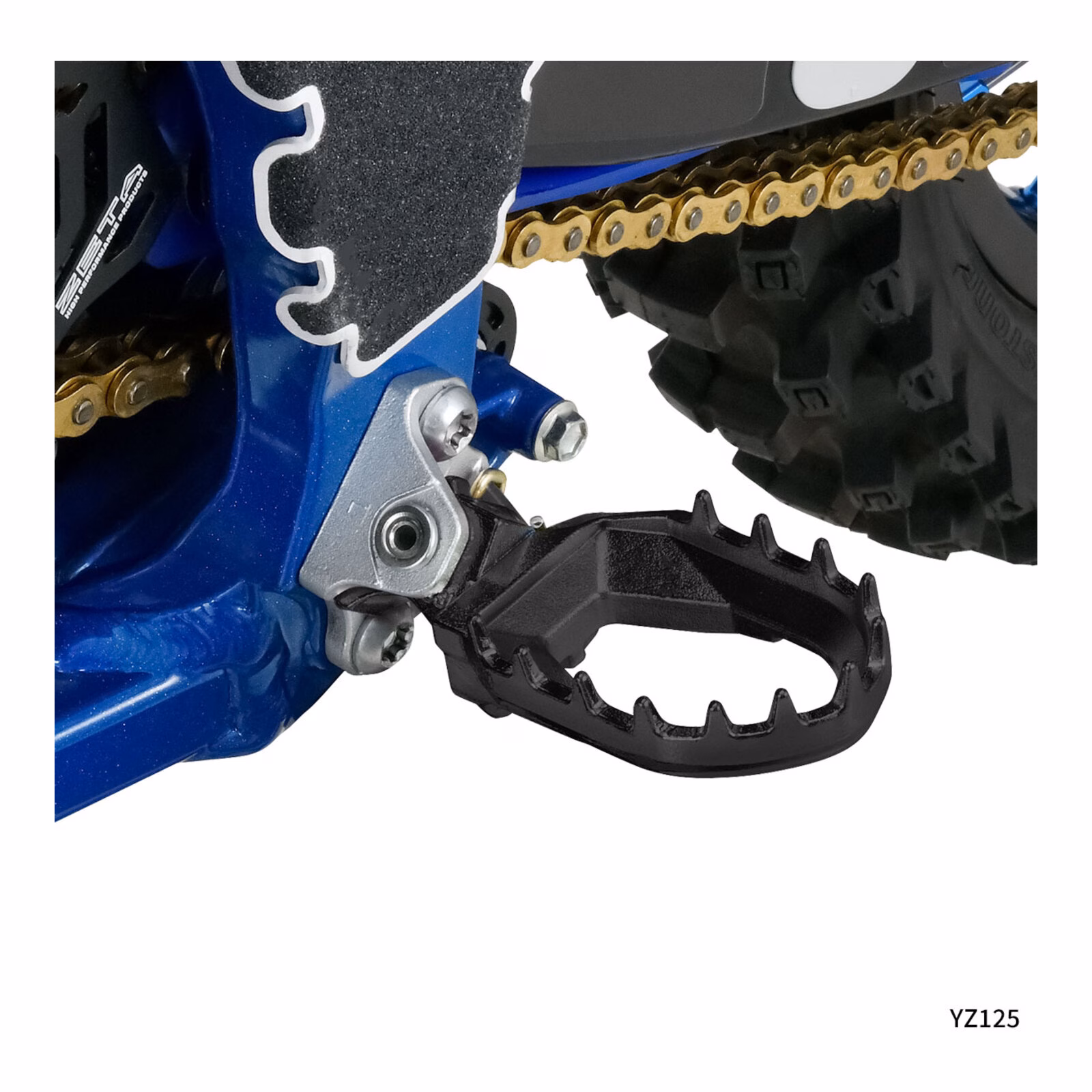 Zeta Max Foot Pegs 2-Stroke Yamaha YZ - Black - Image 3