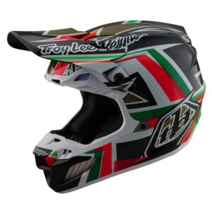 Troy Lee Designs SE5 ECE Carbon Labyrinth Motocross Helmet Black - Image 1