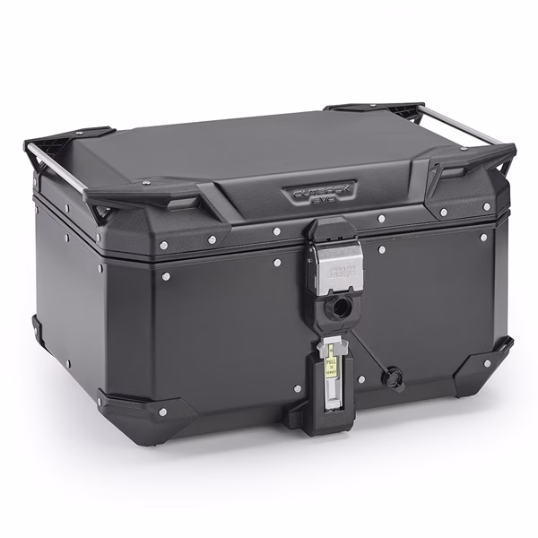 GIVI MONOKEY TOP BOX 58LT OUTBACK EVO ALU BLACK -LOCK SEPARATE