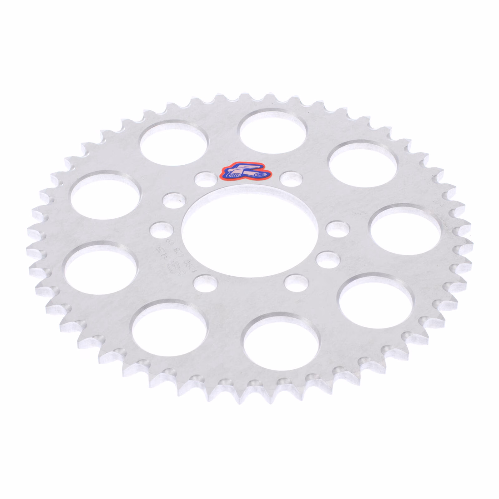 Renthal Sprocket Rear Silver 49T Alloy 7075 T6 Grooved Yamaha - Image 2