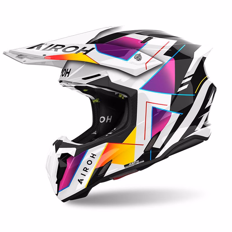 Airoh Twist 3 Motocross Helmet Rainbow Gloss