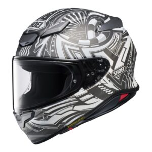 Shoei NXR2 Beaut TC-6 Road Helmet Black / White / Silver - Image 1