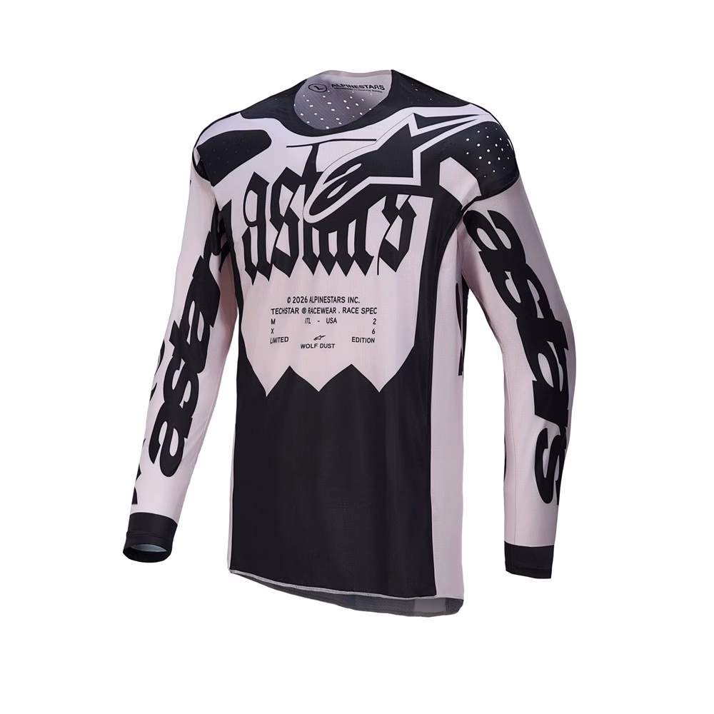 Alpinestars Techstar Wolf Dust Motocross Jersey Dune Black