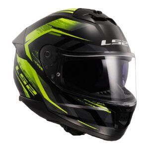 LS2 FF808 Stream II Fury Road Helmet Black / Hi-Viz Yellow - Image 6