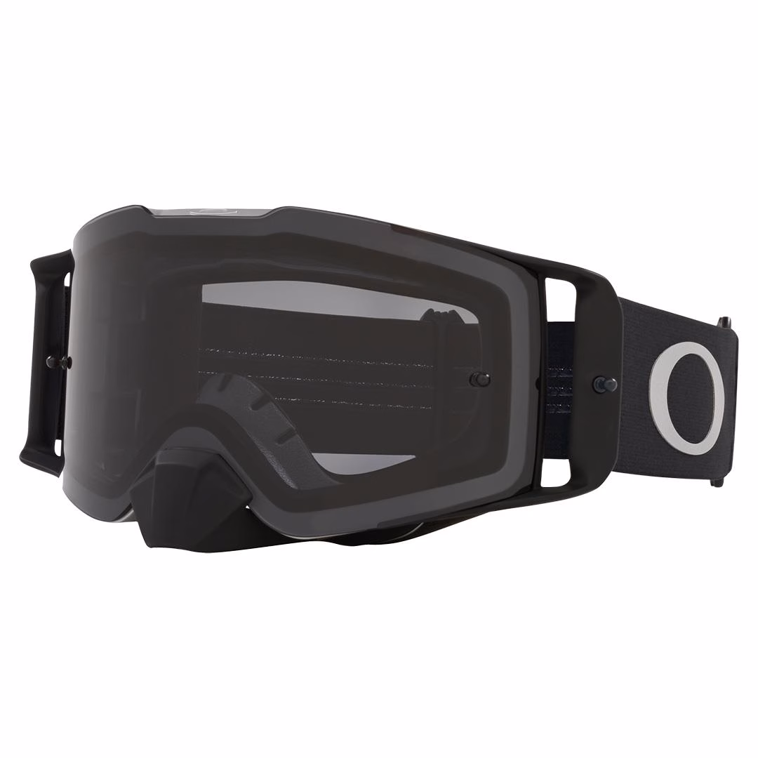 Oakley Front Line Motocross Goggles TuffBlocks Blk/Gunmetal w/ Dark Grey Lens - Image 1