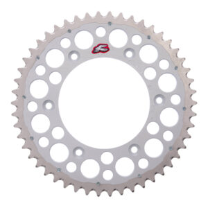 Renthal Sprocket Twinring Silver 50T Bi-metal Grooved - Image 1