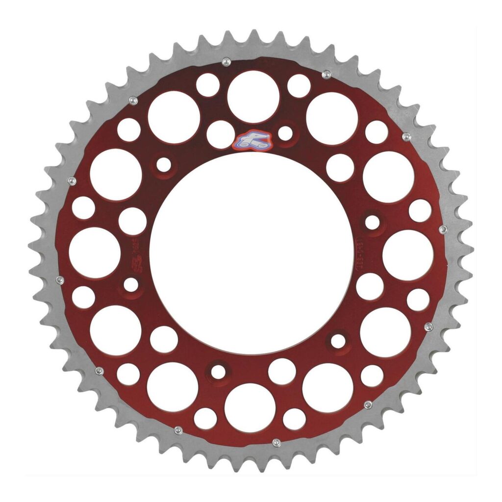 Renthal Sprocket Twinring Red 50T Bi-metal Grooved