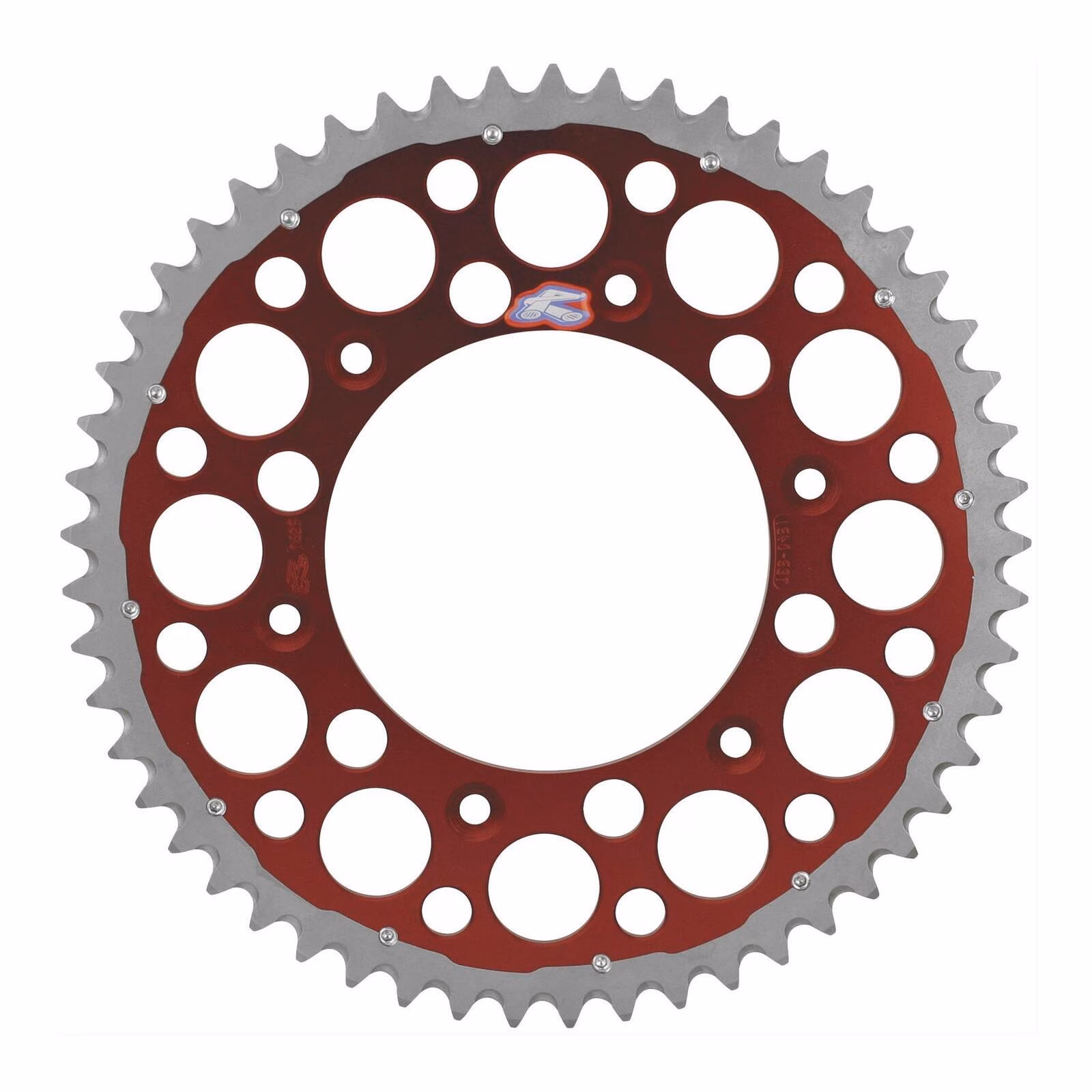 Renthal Sprocket Twinring Red 50T Bi-metal Grooved - Image 1