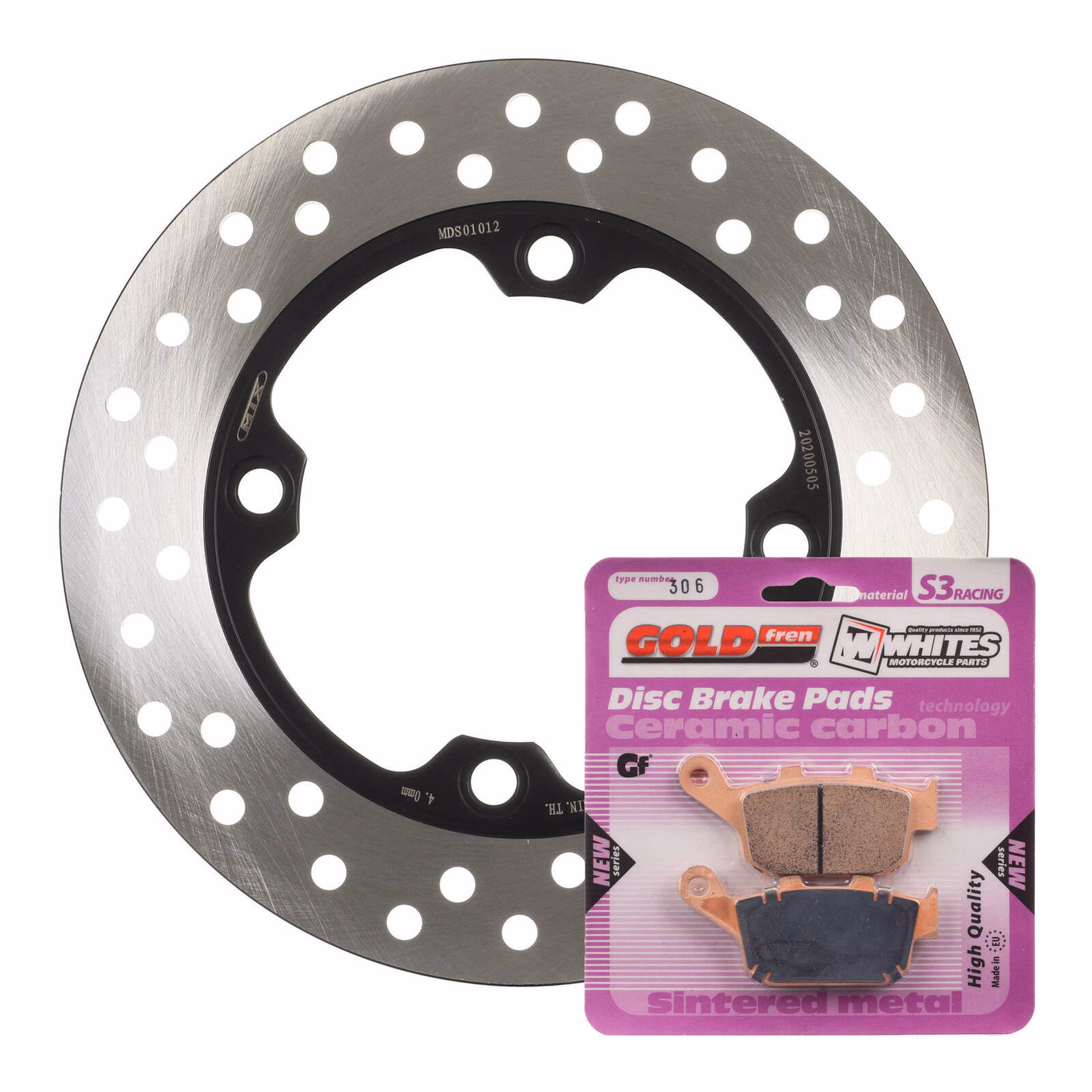 Brake Disc & Pad Rear Kit - Honda CBR250R '11-'15 - Image 1