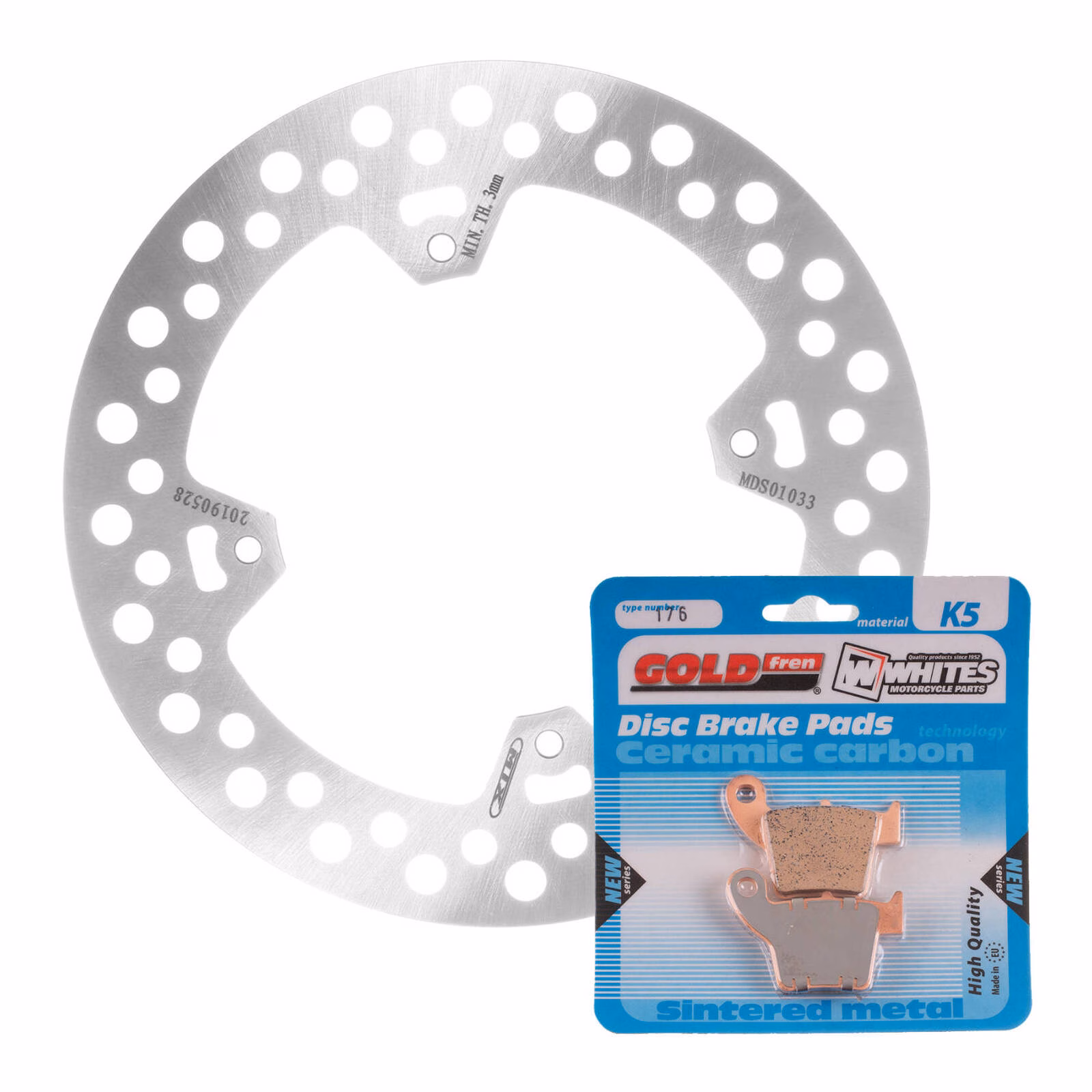 Brake Disc & Pad Rear Kit - Honda CRF250X '04-'16 - Image 1