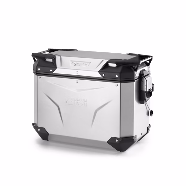 GIVI CAM-SIDE PANNIER RIGHT 44LT OUTBACK EVO ALU SILVER -LOCK SEPARATE