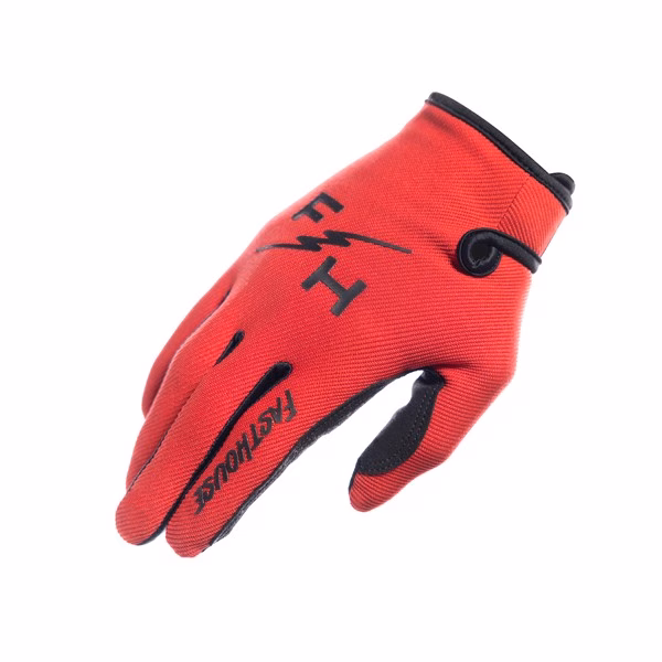 Fasthouse Carbon Eternal Motocross Gloves Youth Red