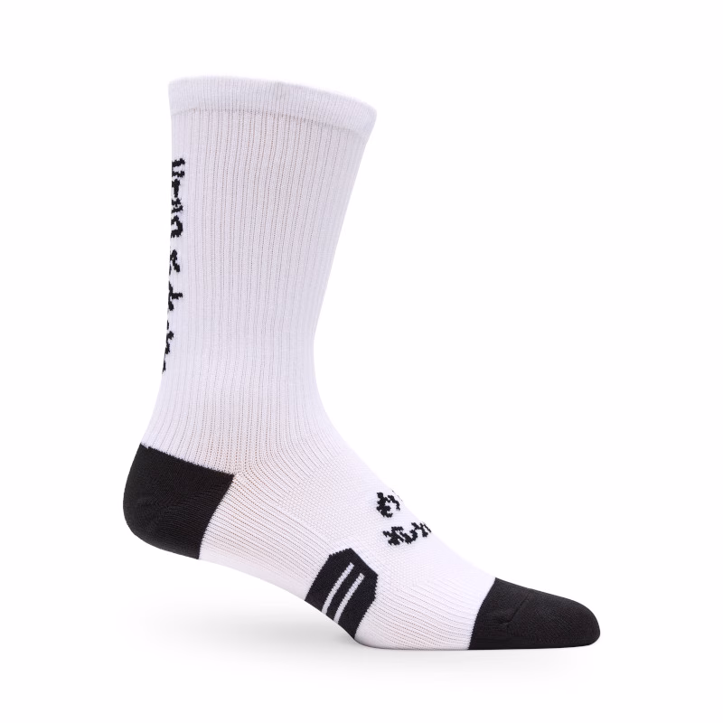 Fox 8" Ranger Sock Hello Future White
