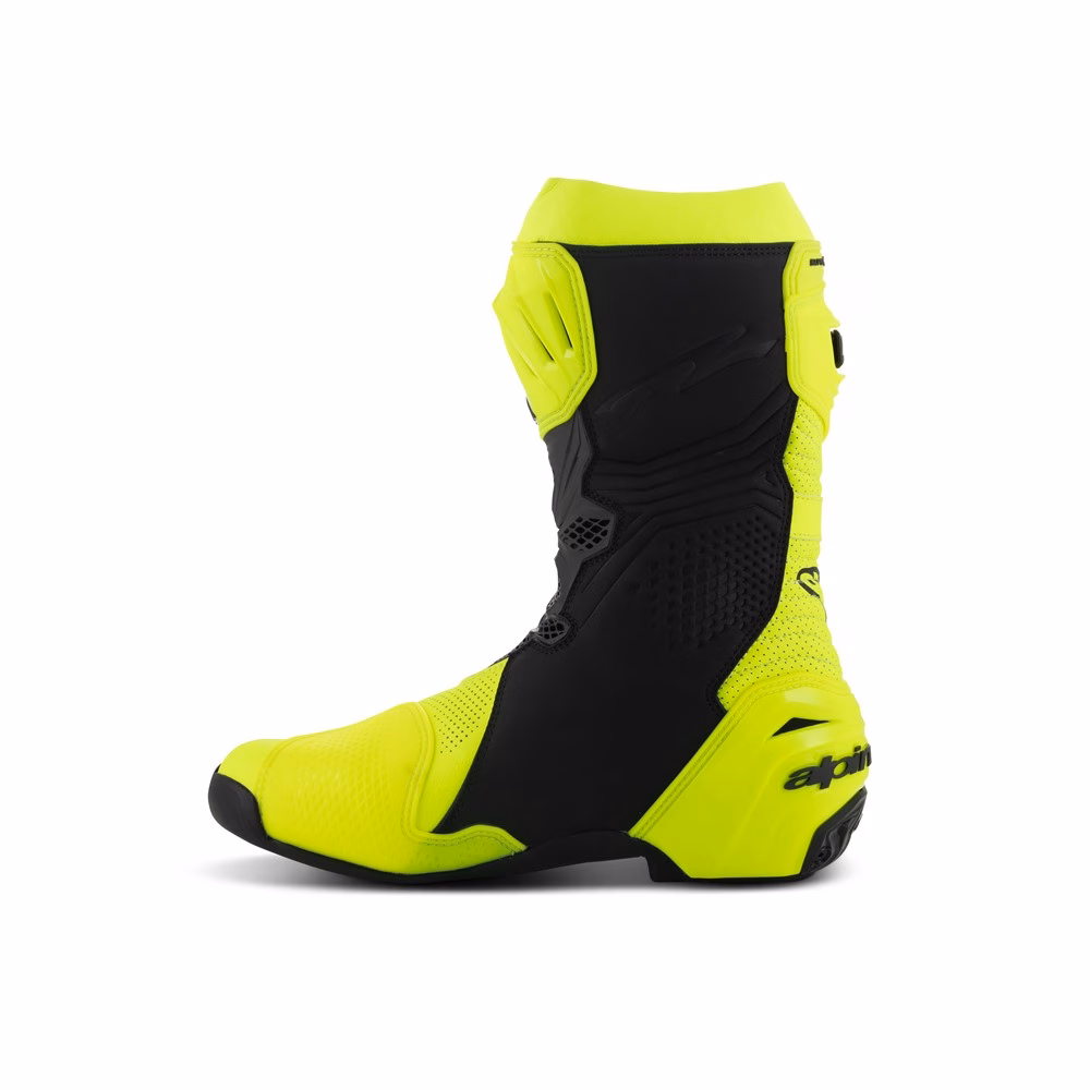 Alpinestars Supertech R Vented Road Boots Yellow Fluoro/Black