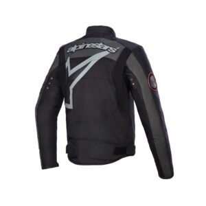 Alpinestars Axton Leather/Textile Motocross Jacket Black/Anthracite/Red/Tangerine - Image 2