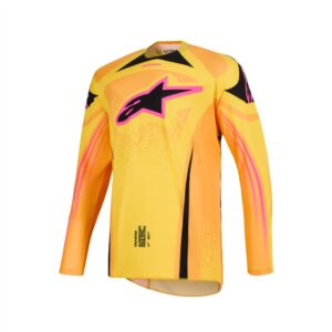 Alpinestars Techstar Nomur Motocross Jersey Orange/Yellow/Pink - Image 1