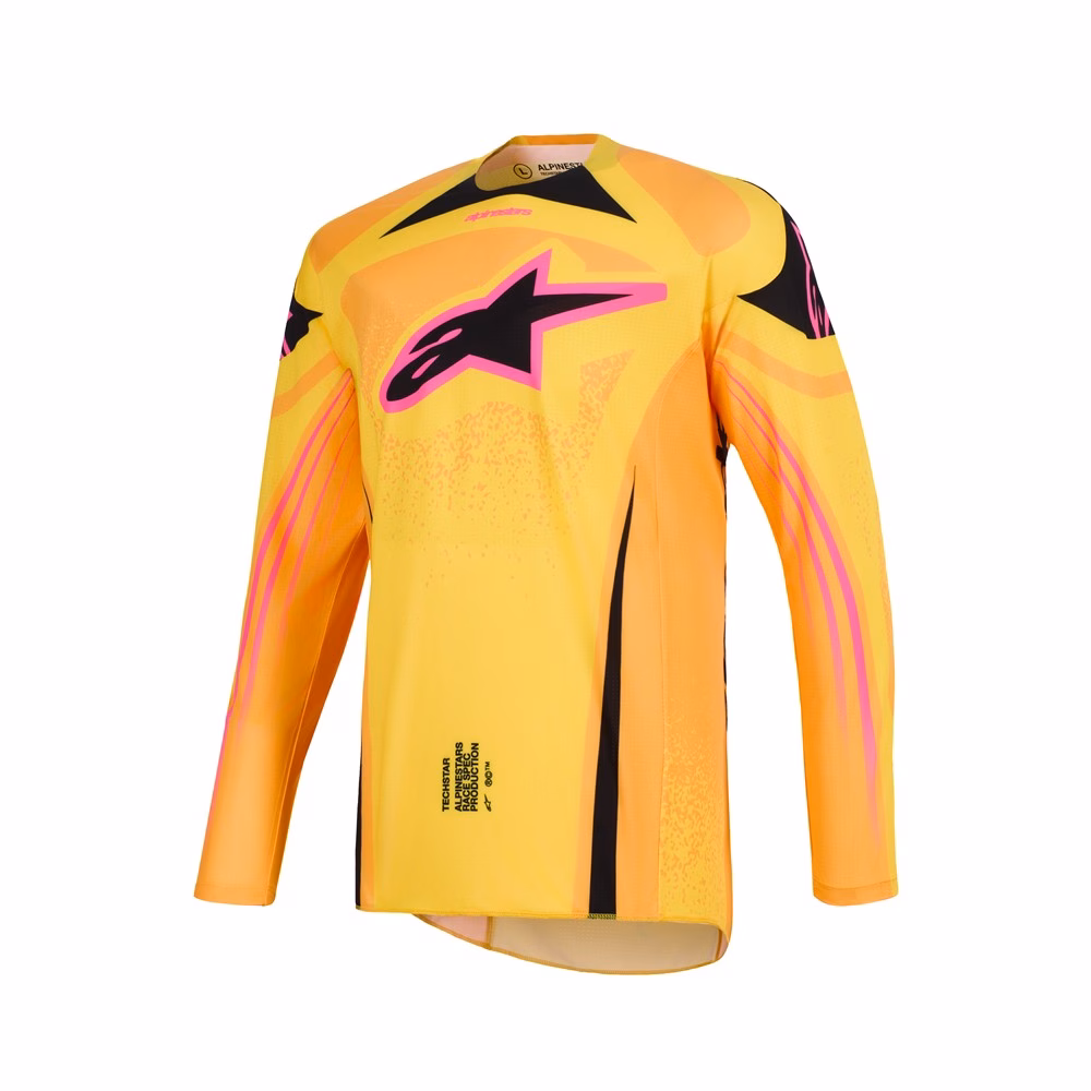 Alpinestars Techstar Nomur Motocross Jersey Orange/Yellow/Pink