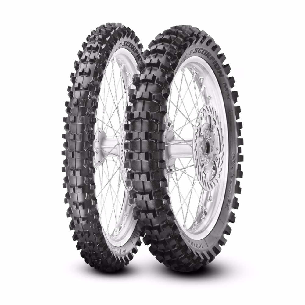 Pirelli MX32 Motocross Front Tyre 80/100x14 Midsoft