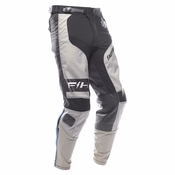 Fasthouse Grindhouse Club Motocross Pants Light Gray/Black/Teal