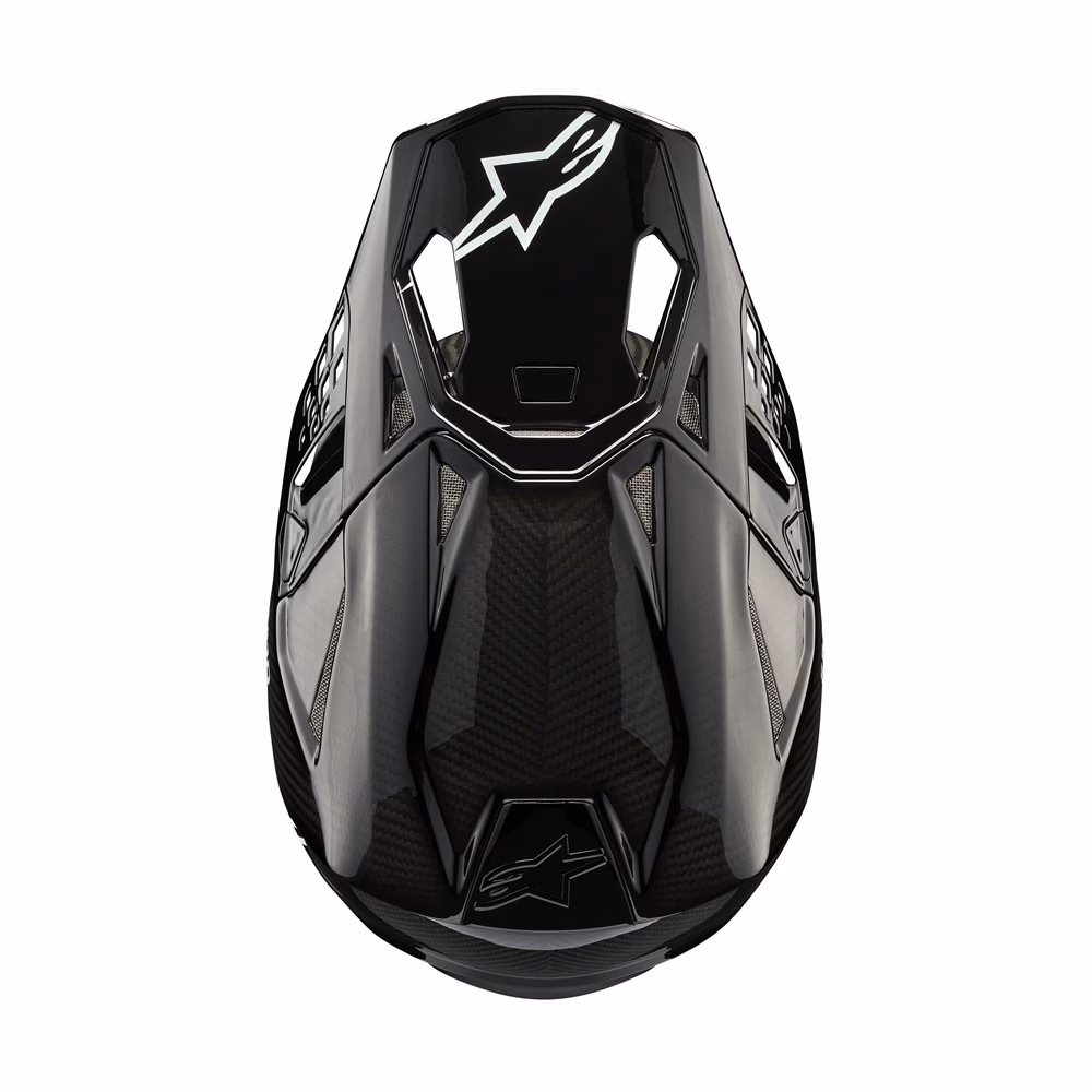 Alpinestars Supertech S-M10 Motocross Helmet Black Gloss Carbon