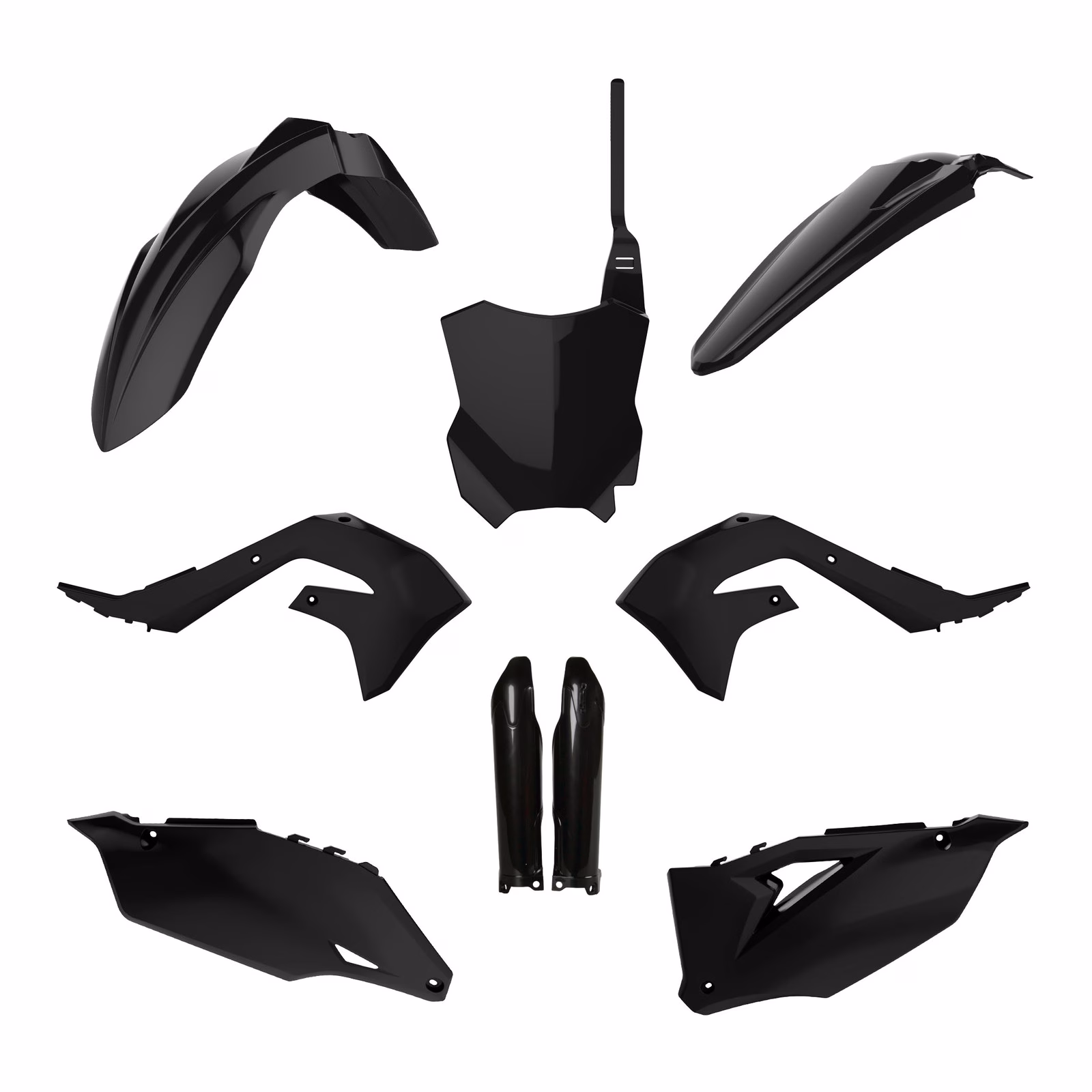 Polisport Full Kit Kawasaki KX250F ('21-'23) KX450F ('19-'23) - Black - Image 1