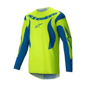 Alpinestars Fluid Haul Motocross Jersey Yellow Fluoro/Blue - Image 1