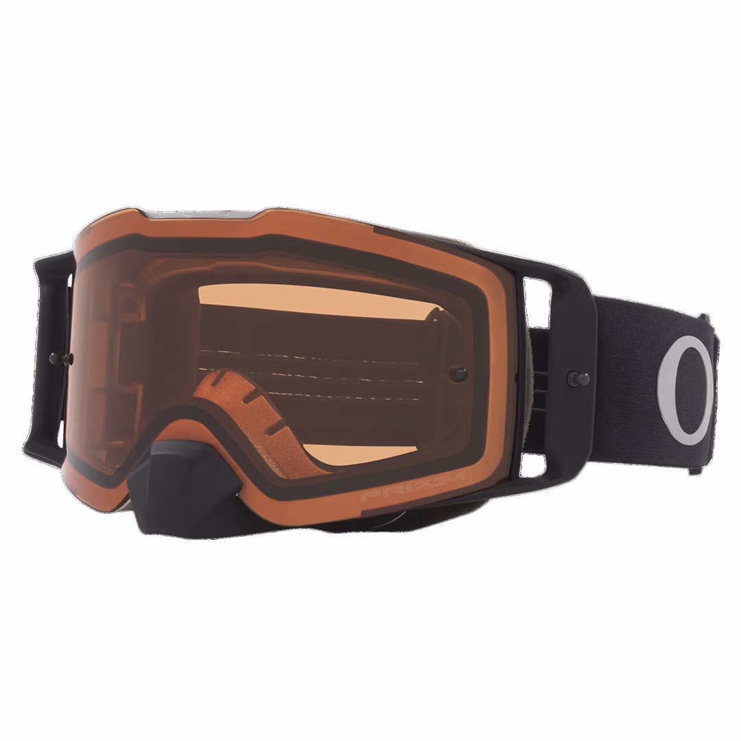 Oakley Front Line MX Goggle TuffBlocks Blk/Gunmetal w/ PRIZM Bronze - Image 1