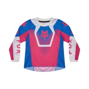 Fox  180 Collect Motocross Jersey Kids Blue/Pink - Image 1