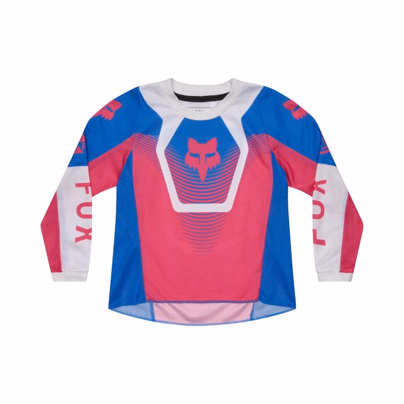 Fox  180 Collect Motocross Jersey Kids Blue/Pink