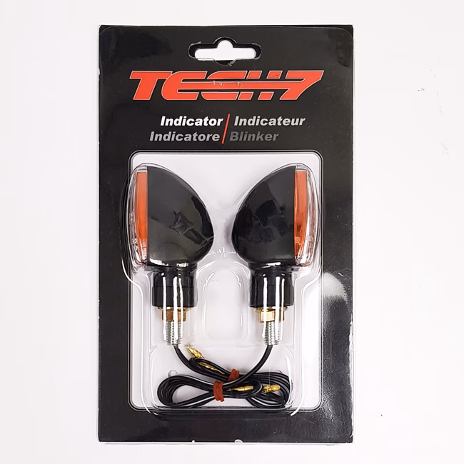 Mini Arrow indicators short 68MM clear lens E-mark Tech7