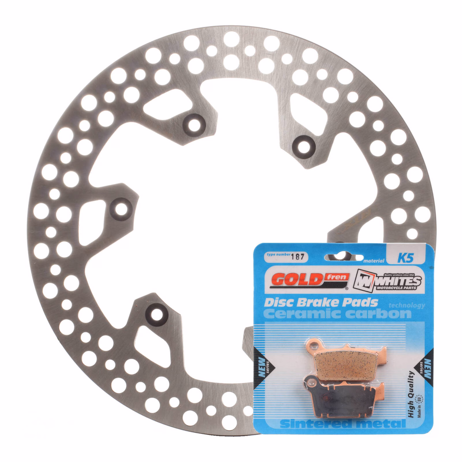 Brake Disc & Pad Rear Kit - Yamaha YZ125 '03-'20 - Image 1