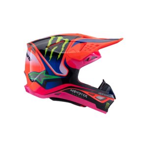 Alpinestars Supertech S-M10 Deegan Motocross Helmet Orange Fluoro/Purple/Pink Fluoro Gloss - Image 1