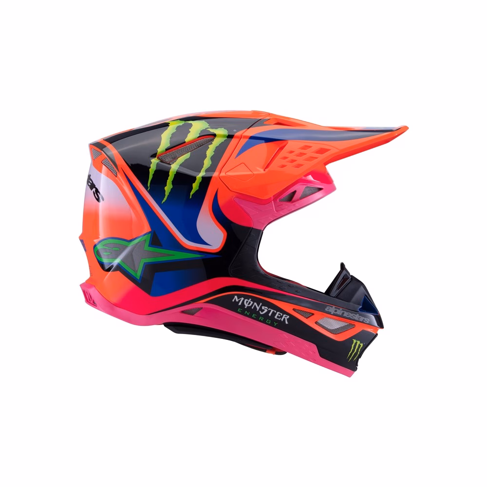 Alpinestars Supertech S-M10 Deegan Motocross Helmet Orange Fluoro/Purple/Pink Fluoro Gloss