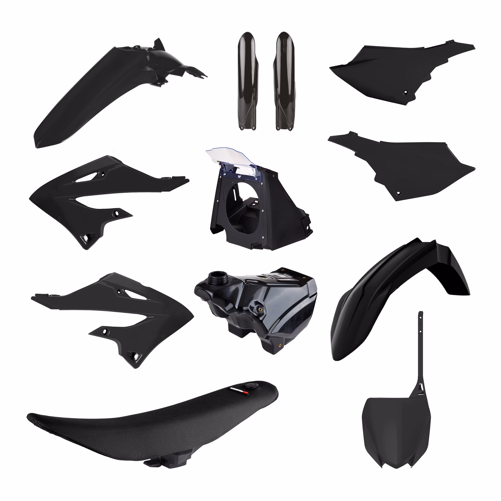 Yamaha MX Restyling Kit YZ125/250 ('02-'21) '22 Style - Black - Image 1