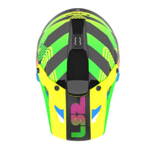 LS2 MX706J COZ Motocross Helmet Youth Chromatic Black / Hi-Vis Pink - Image 3