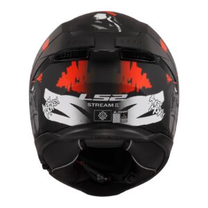 LS2 FF808 Stream II Angry Monkey Road Helmet Matte Black / Red - Image 22